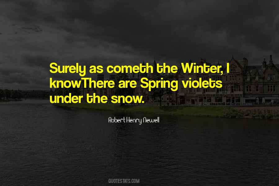 Quotes About Spring Snow #478641