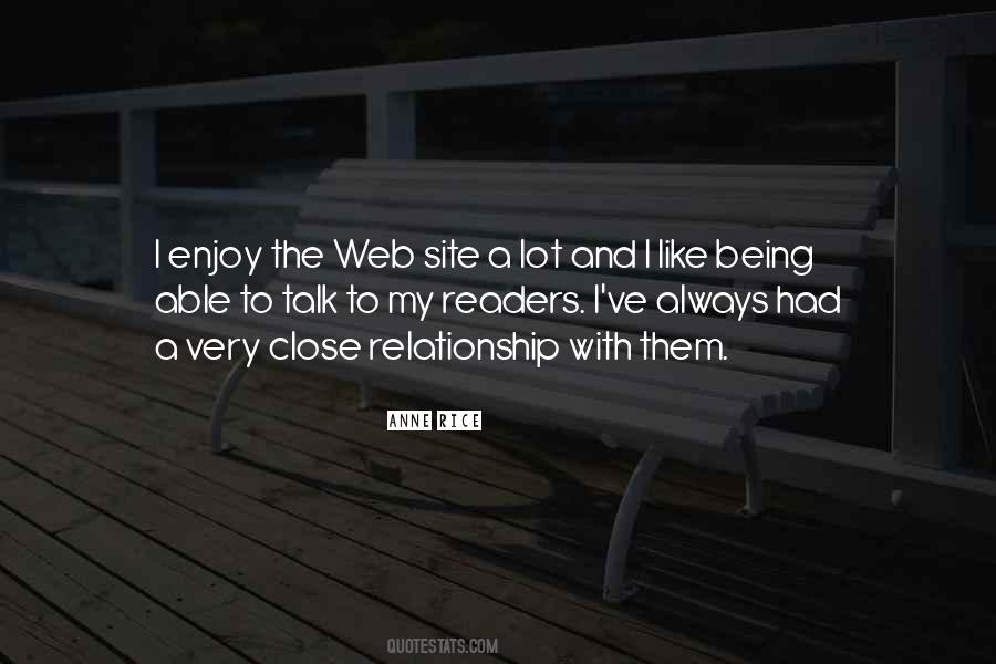 Quotes About Being Able To Talk To Someone #199534