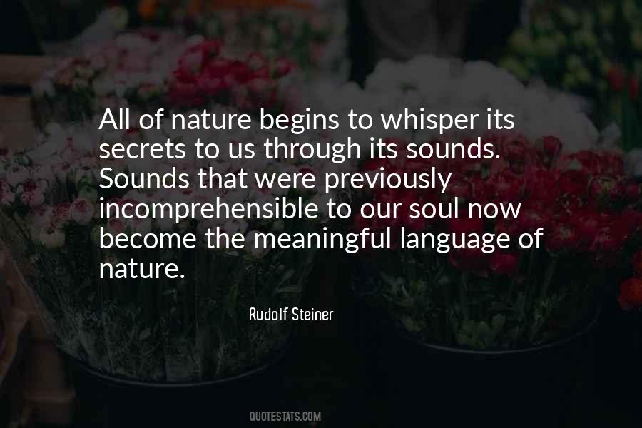 Quotes About Sounds Of Nature #1738563