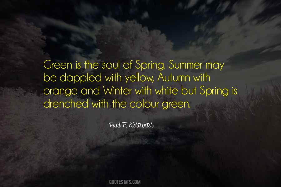 Quotes About Spring Green #59578