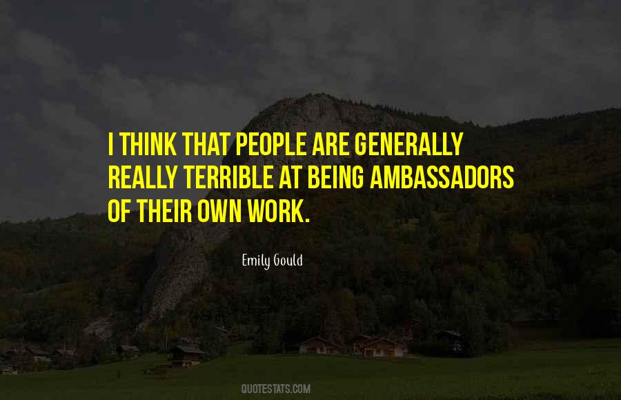 Quotes About Ambassadors #1527405