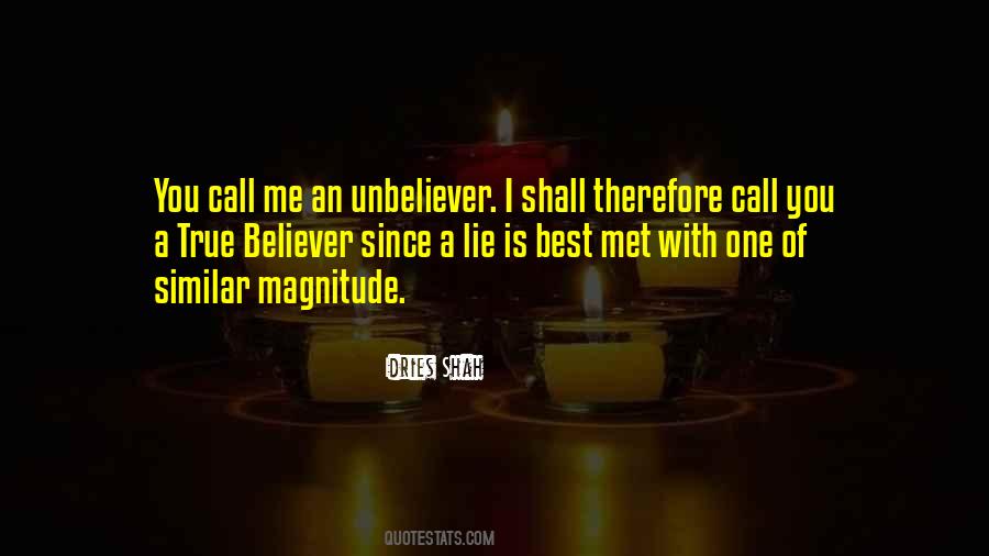 Quotes About A True Believer #1452709