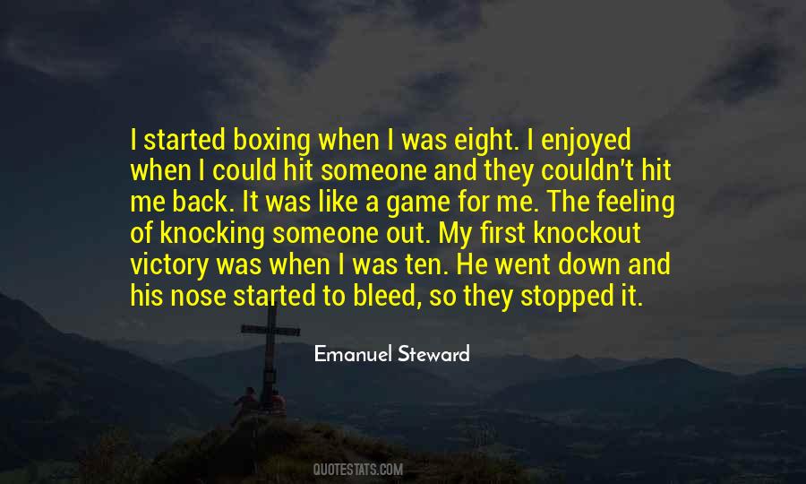 Quotes About Knocking Someone Out #1765296