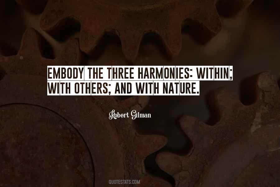 Quotes About Harmonies #1174987