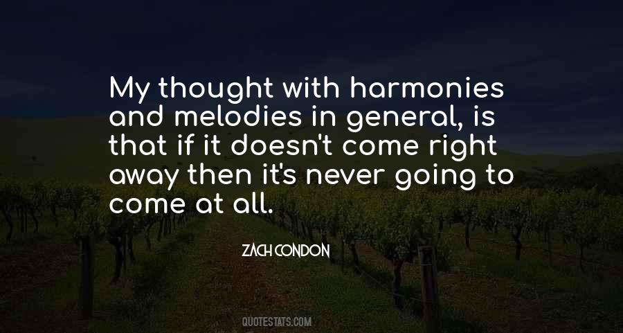 Quotes About Harmonies #1375269