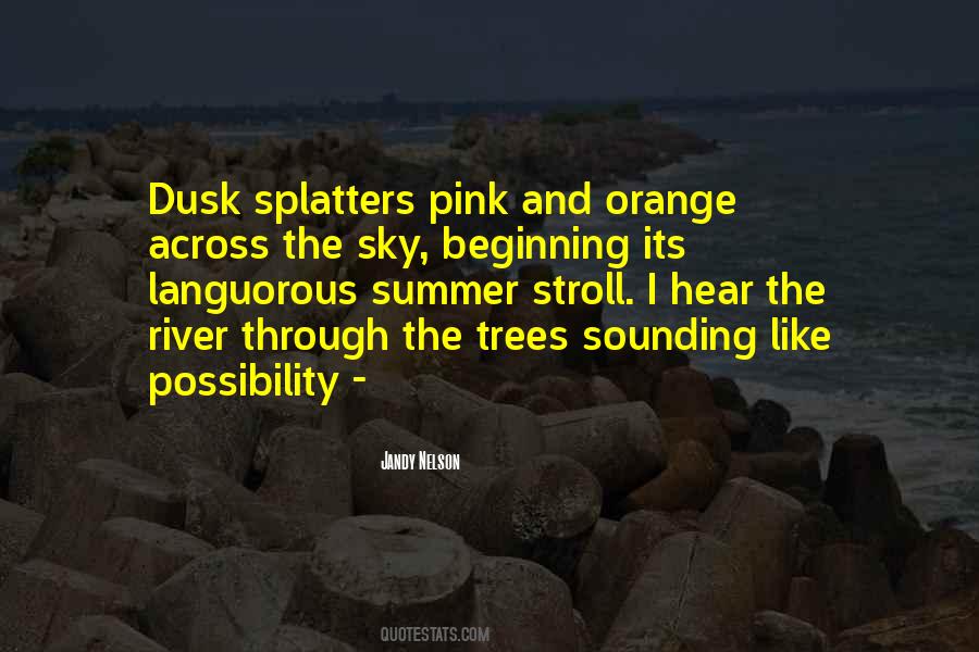 Quotes About Orange Sky #605294