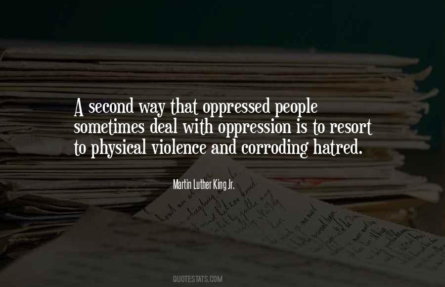 Quotes About Violence And Hatred #1037127