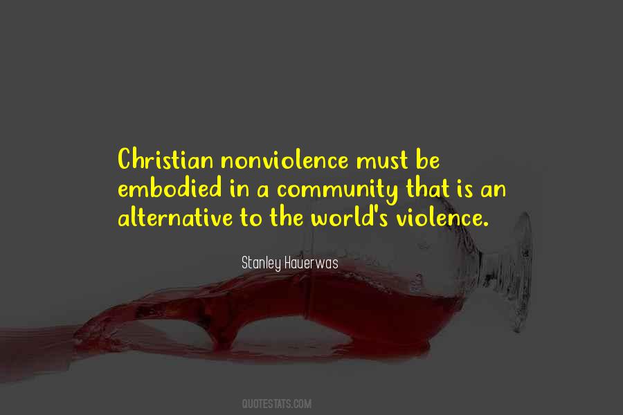 Quotes About Violence Christian #845129