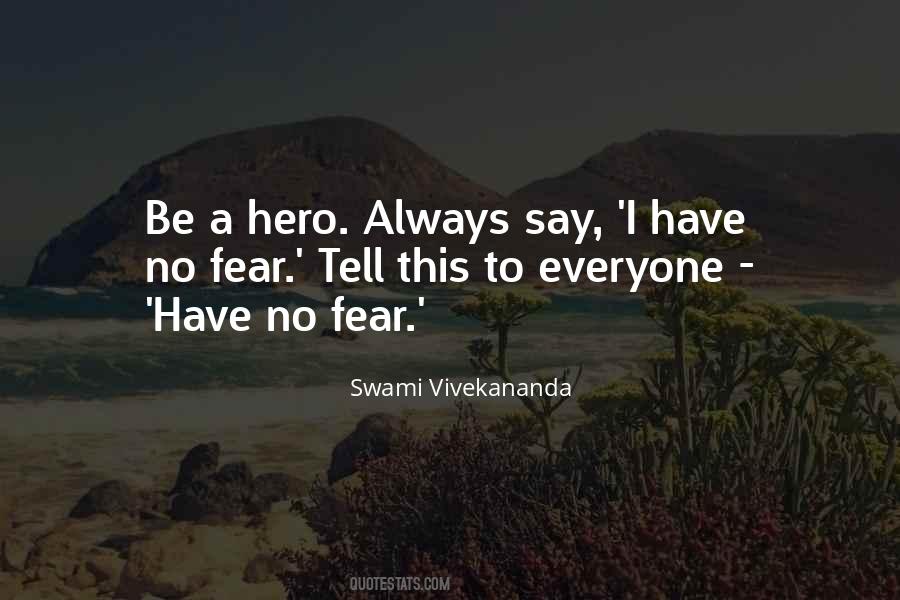 Quotes About Vivekananda Fear #1764510