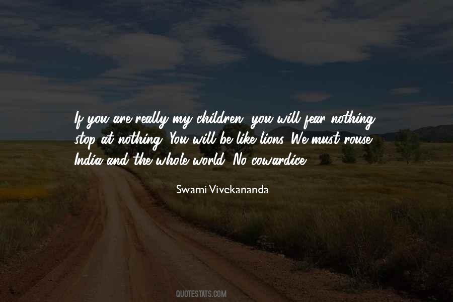 Quotes About Vivekananda Fear #497534