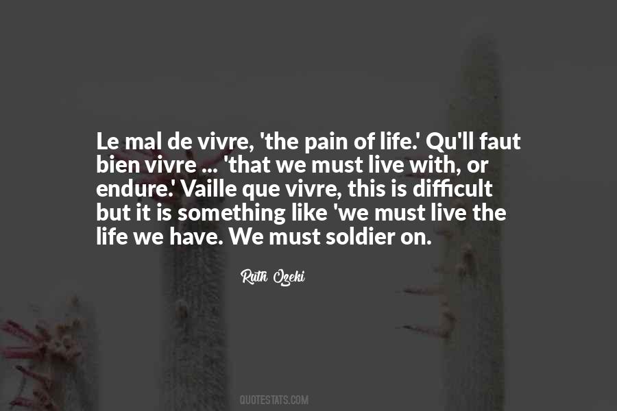 Quotes About Vivre #156