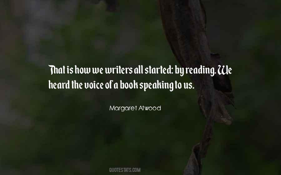 Quotes About Voice In Writing #277887