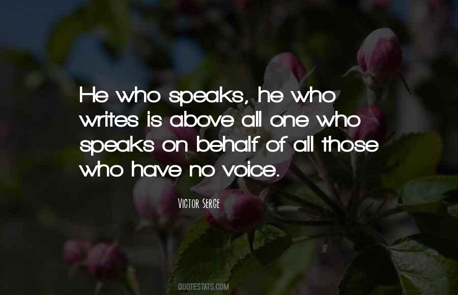 Quotes About Voice In Writing #42625