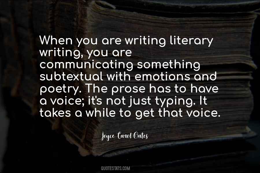 Quotes About Voice In Writing #51727