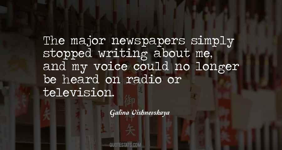 Quotes About Voice In Writing #604541