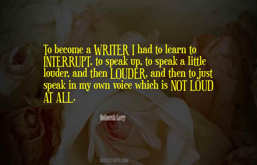 Quotes About Voice In Writing #659346