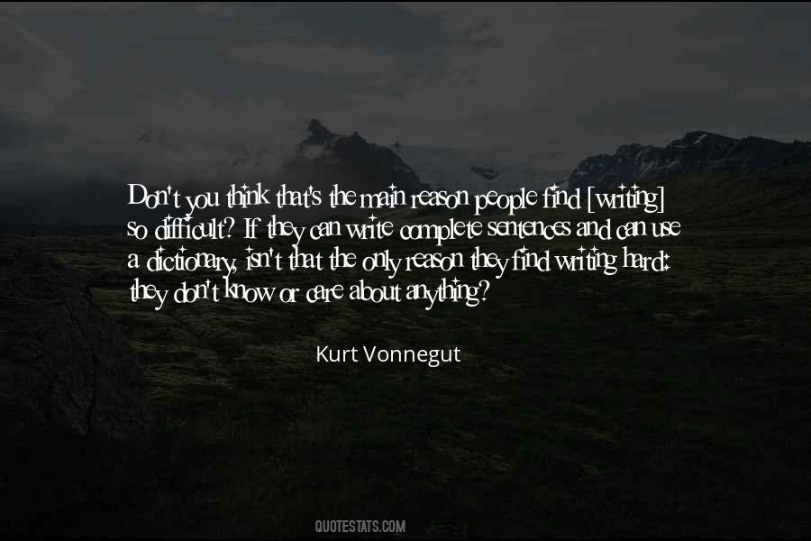 Quotes About Vonnegut Writing #1825736