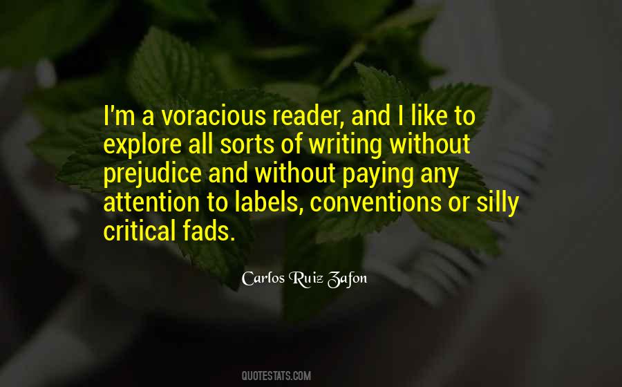 Quotes About Voracious #1553900