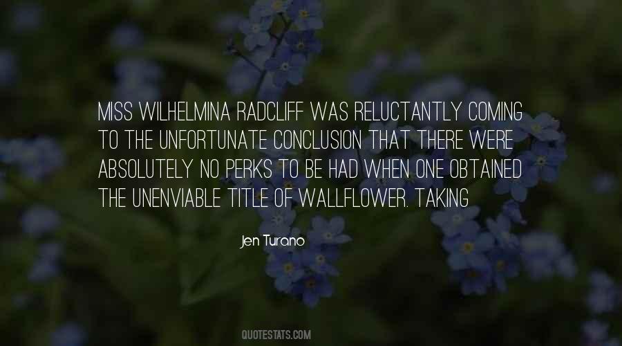 Quotes About Wallflower #1605005