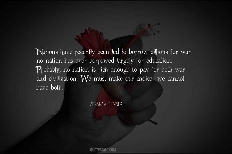 Quotes About War And Education #260149