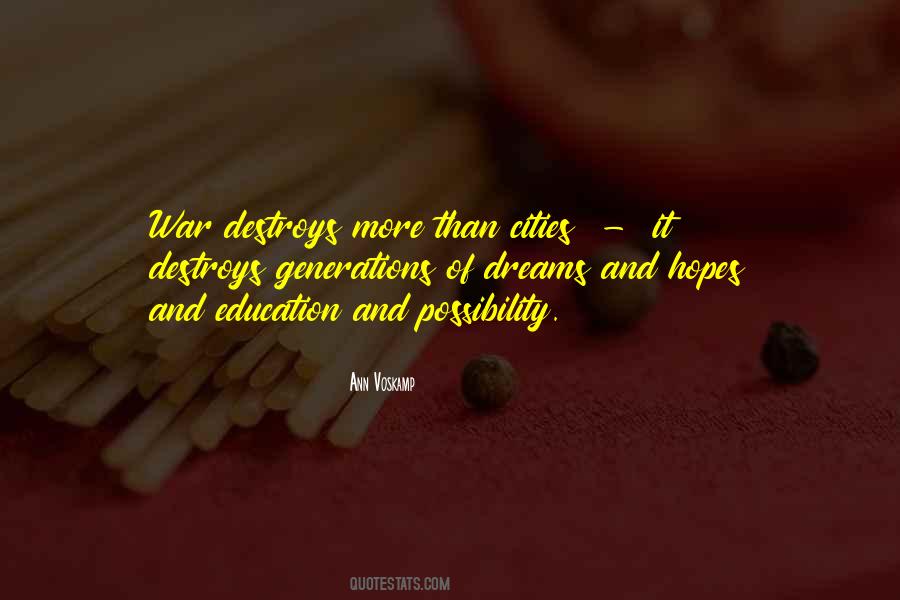 Quotes About War And Education #679314