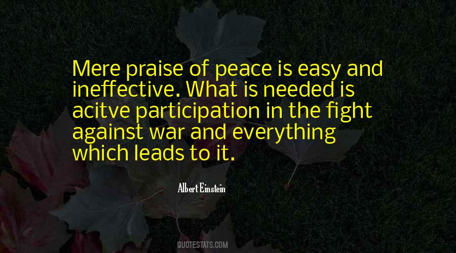 Quotes About War Is Peace #204024