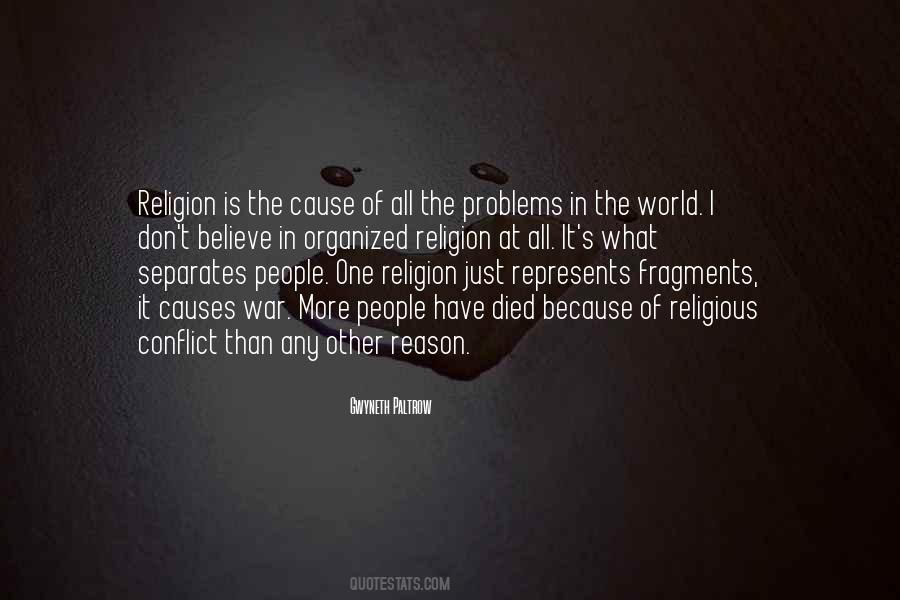 Quotes About War Religion #1155607