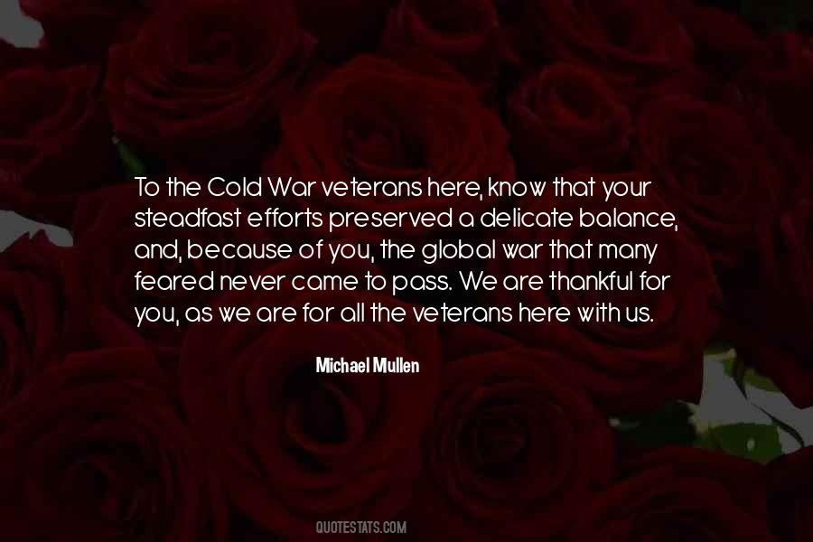 Quotes About War Veterans #592877