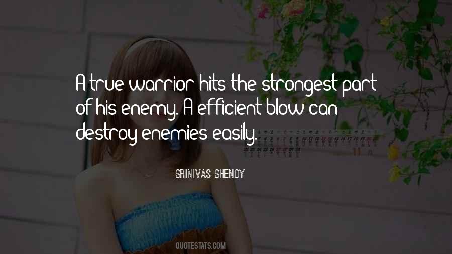 Quotes About Warrior #1348402