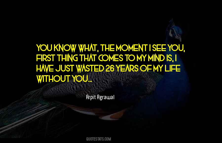 Quotes About Wasted Years #1627123