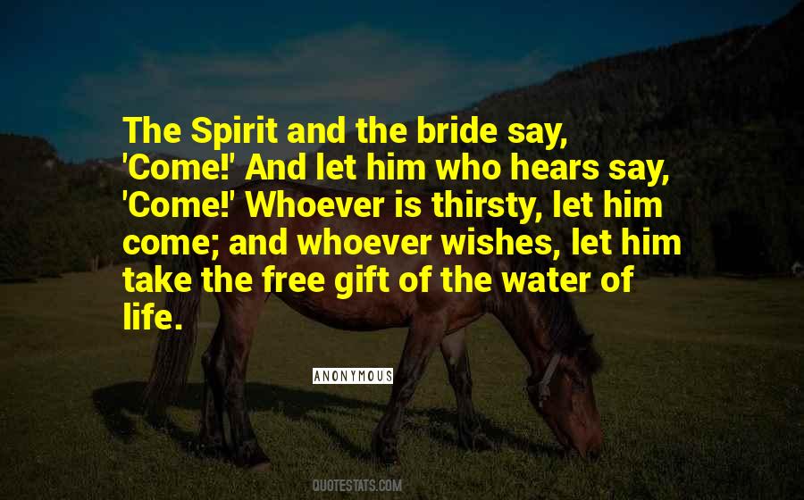 Quotes About Water And Spirit #1084232