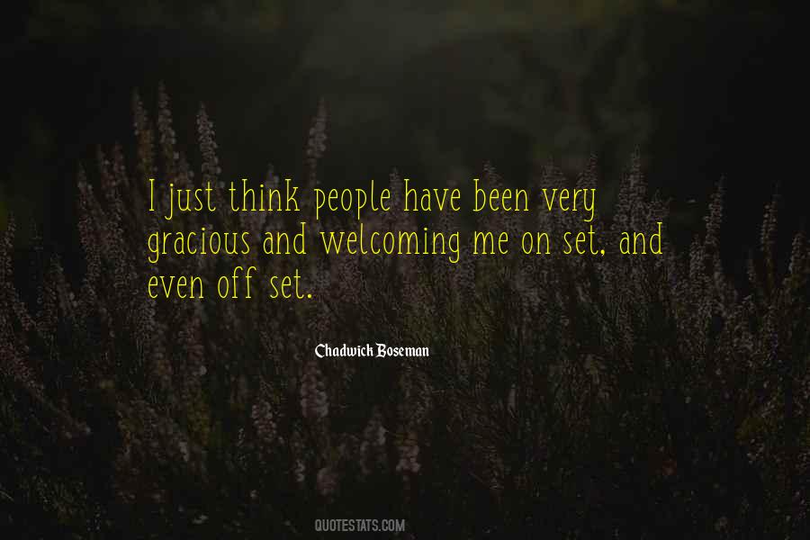 Quotes About Welcoming People #371328