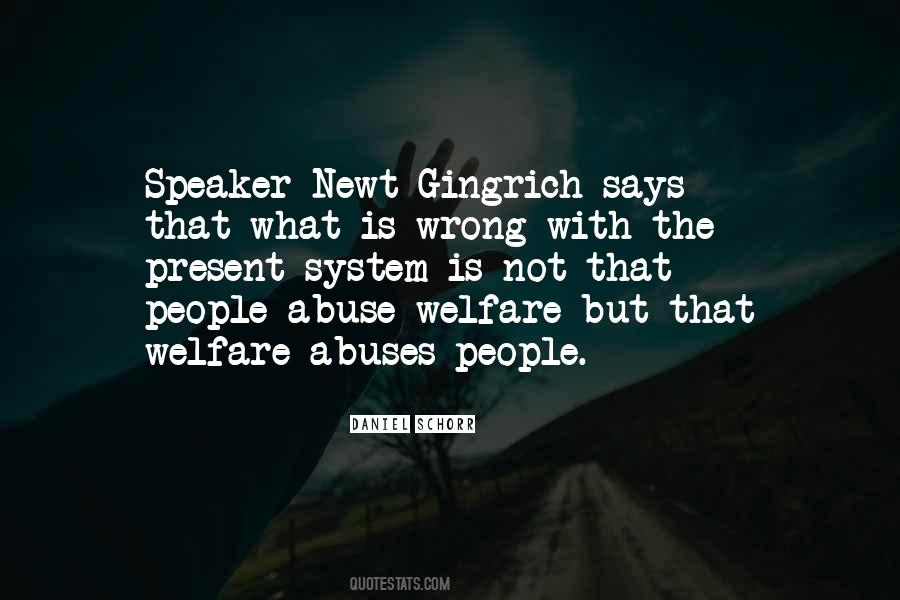 Quotes About Welfare System #834541