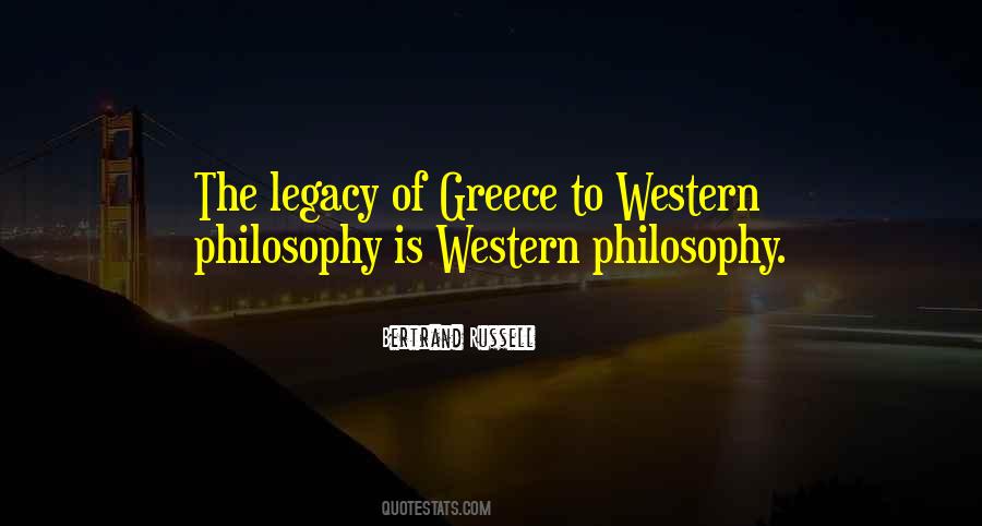 Quotes About Western Philosophy #741002