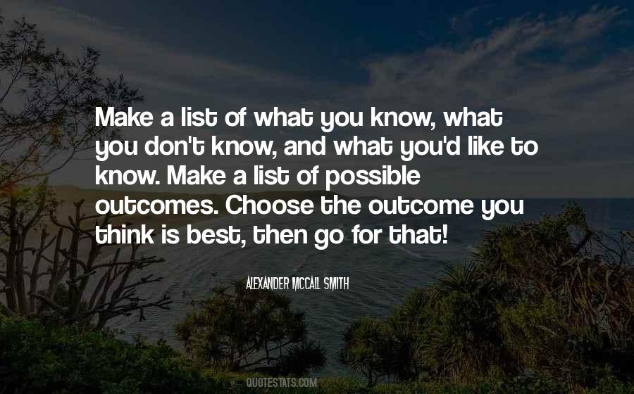 Quotes About What Is Best For You #295837