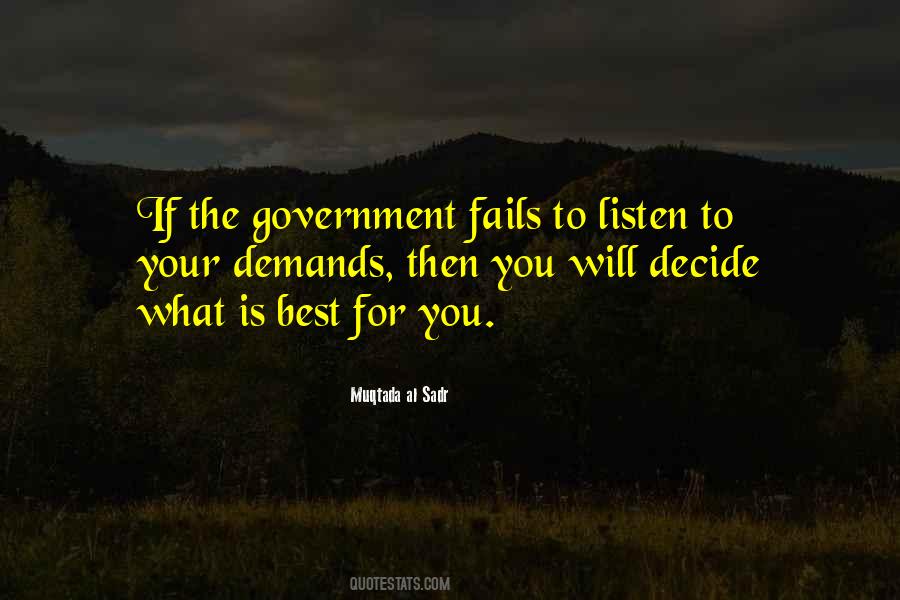 Quotes About What Is Best For You #451276