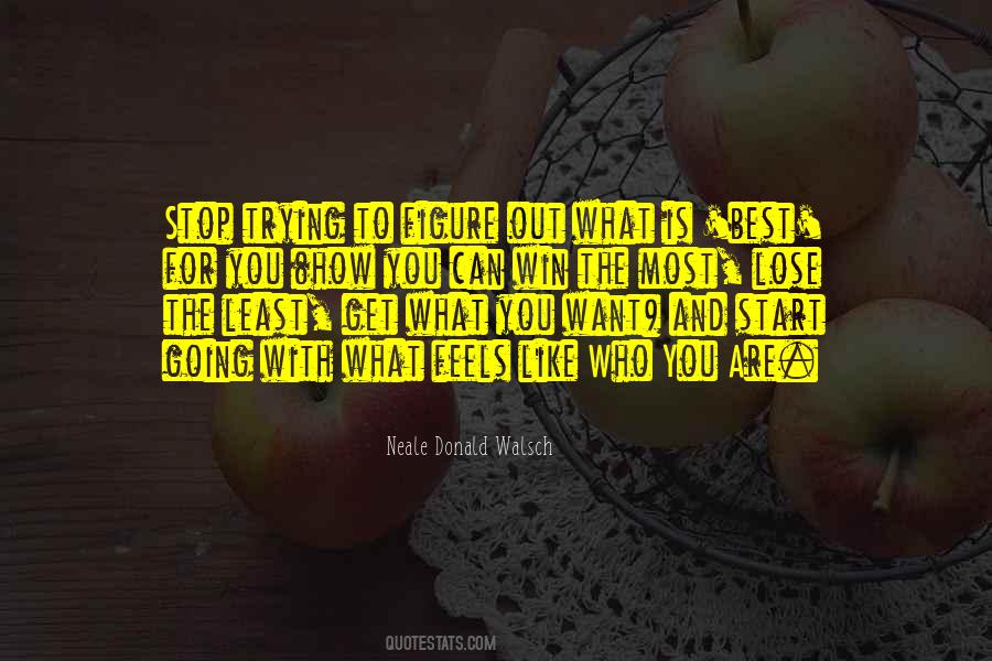 Quotes About What Is Best For You #486922