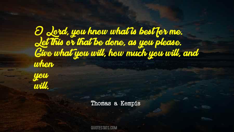 Quotes About What Is Best For You #71596