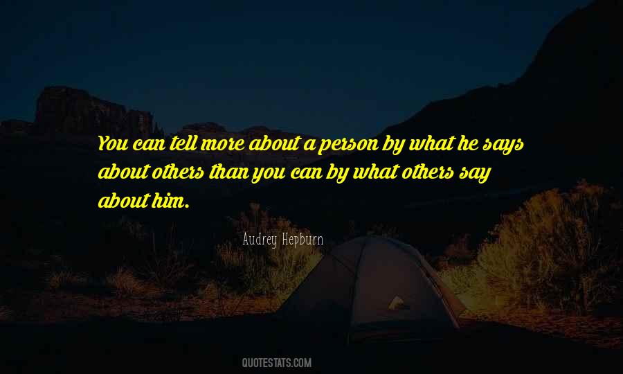 Quotes About What Others Say About You #8422