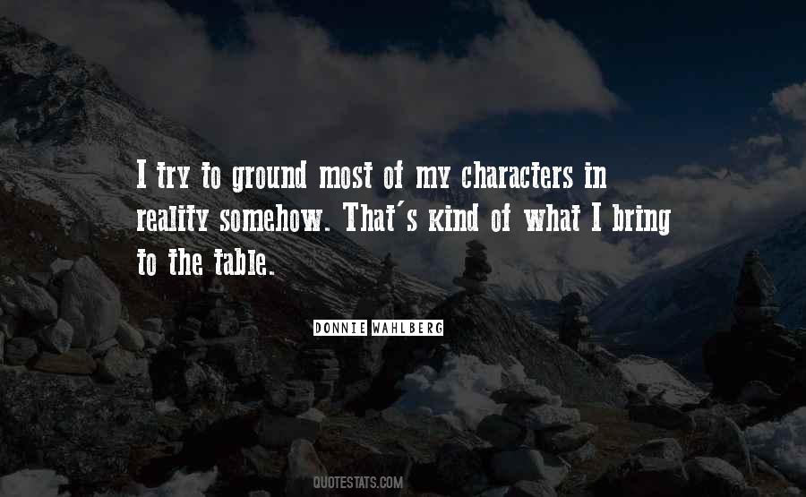 Quotes About What You Bring To The Table #148453