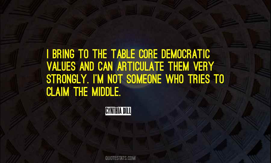 Quotes About What You Bring To The Table #447338