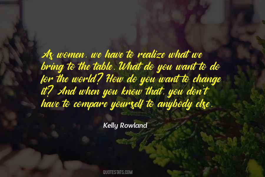 Quotes About What You Bring To The Table #776940