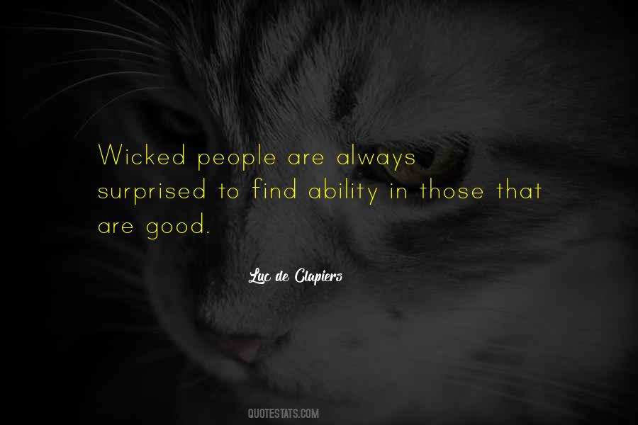 Quotes About Wicked People #1140052