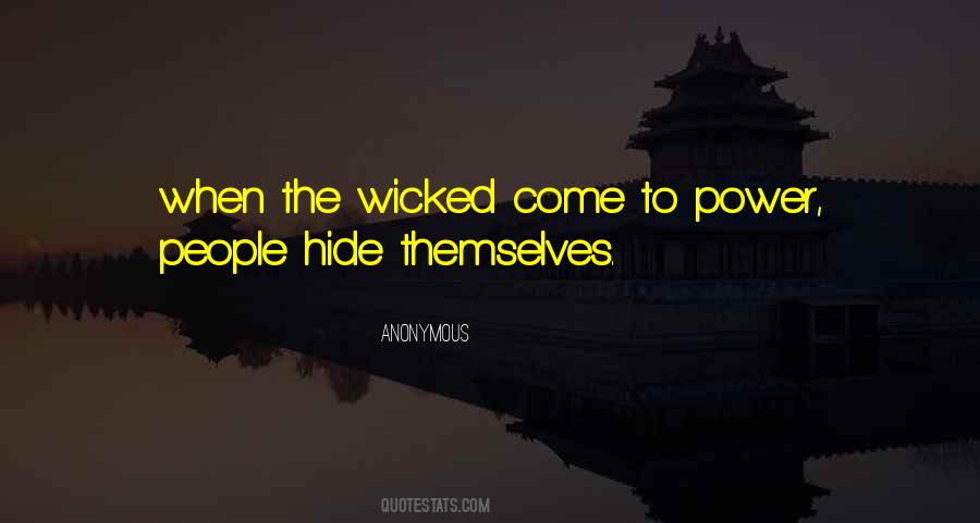 Quotes About Wicked People #364214
