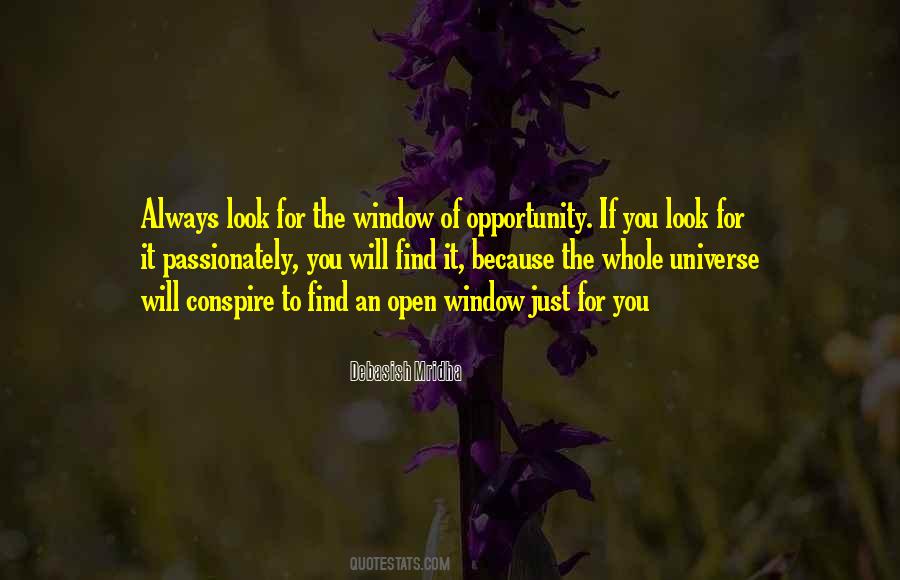 Quotes About Window Of Opportunity #1757534
