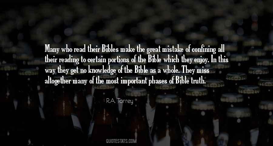 Quotes About Bible Reading #582367