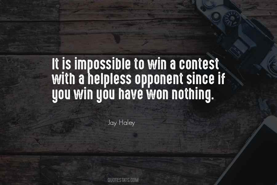 Quotes About Winning A Contest #756700