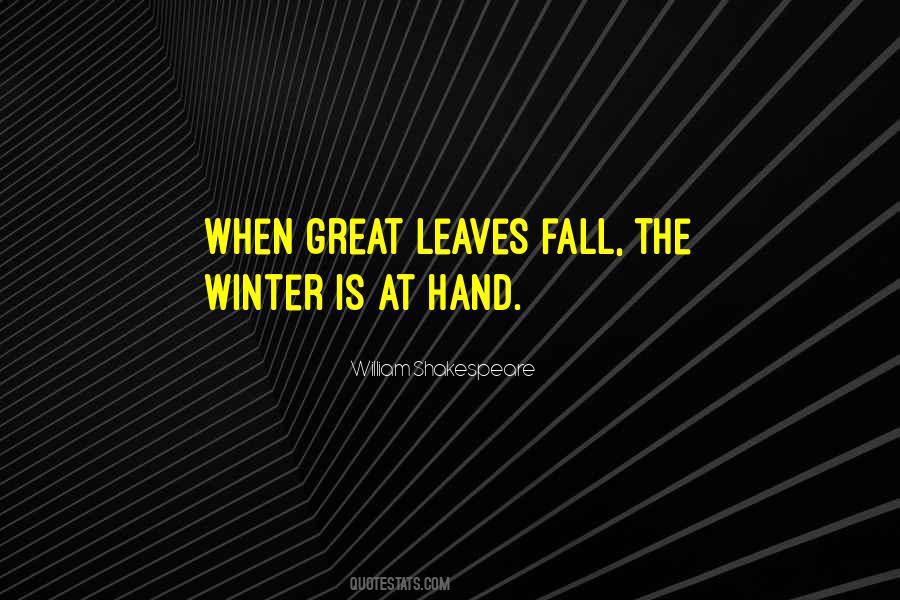 Quotes About Winter Shakespeare #1453035