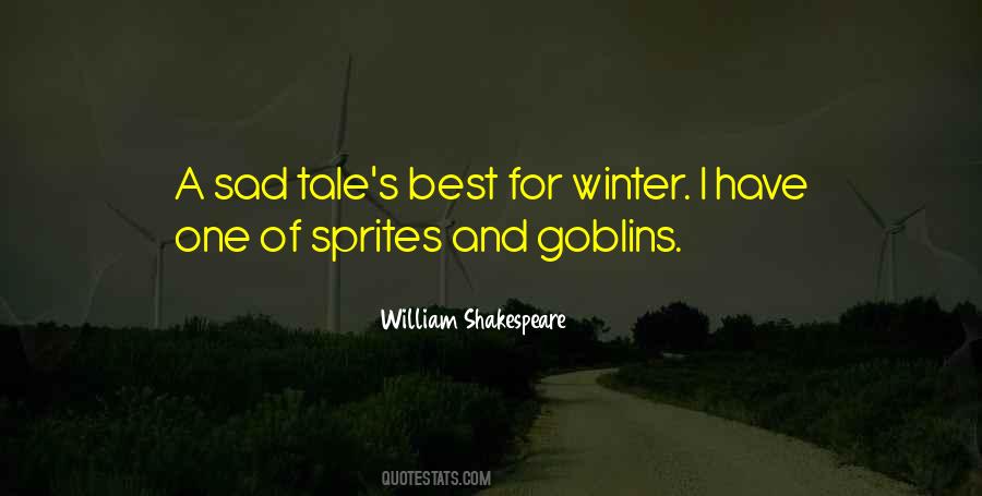 Quotes About Winter Shakespeare #204395