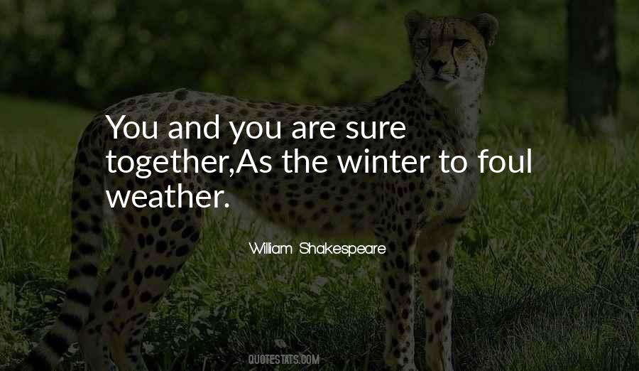 Quotes About Winter Shakespeare #872300
